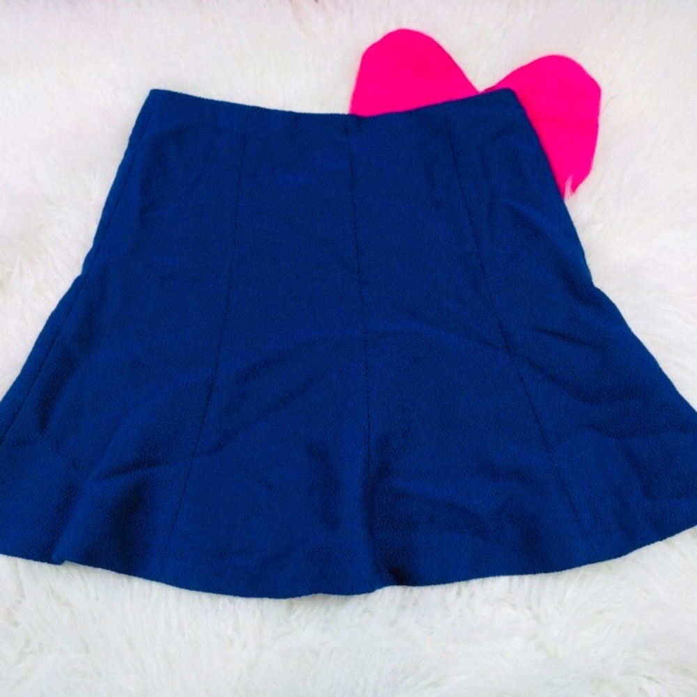 @ Ann Taylor sz 8 Blue Black Aline Skirt